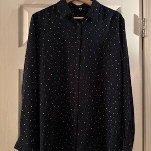 Uniqlo Women's navy blouse - L